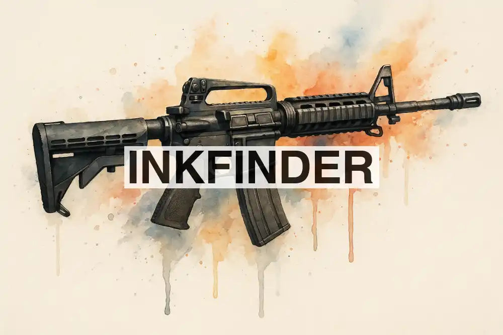 Abstract Watercolour Rifle Abstract Watercolour Rifle