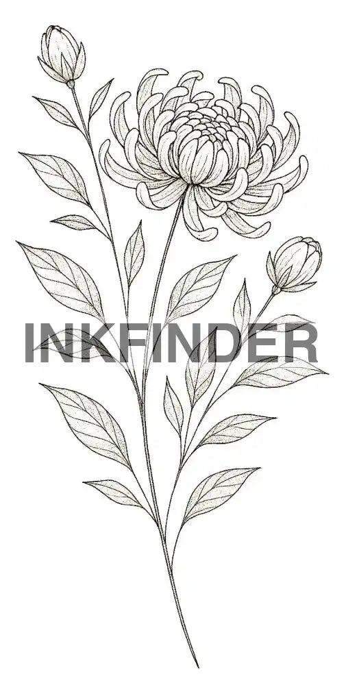 Fineline chrysanthemum Flower Fineline chrysanthemum Flower