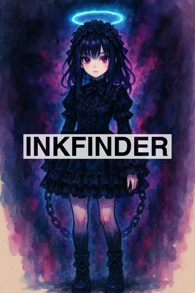 Gothic Watercolour Female Anime Character Gothic Watercolour Female Anime Character
