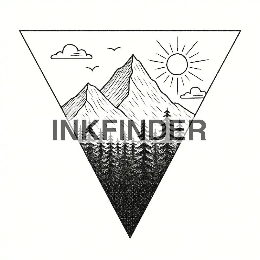 Mountain Scene Fineline Mountains