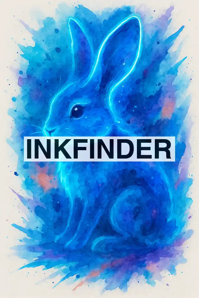 Neon UV Watercolour Rabbit Neon UV Watercolour Rabbit