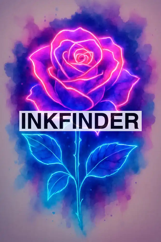 Neon UV Watercolour Rose Neon UV Watercolour Rose